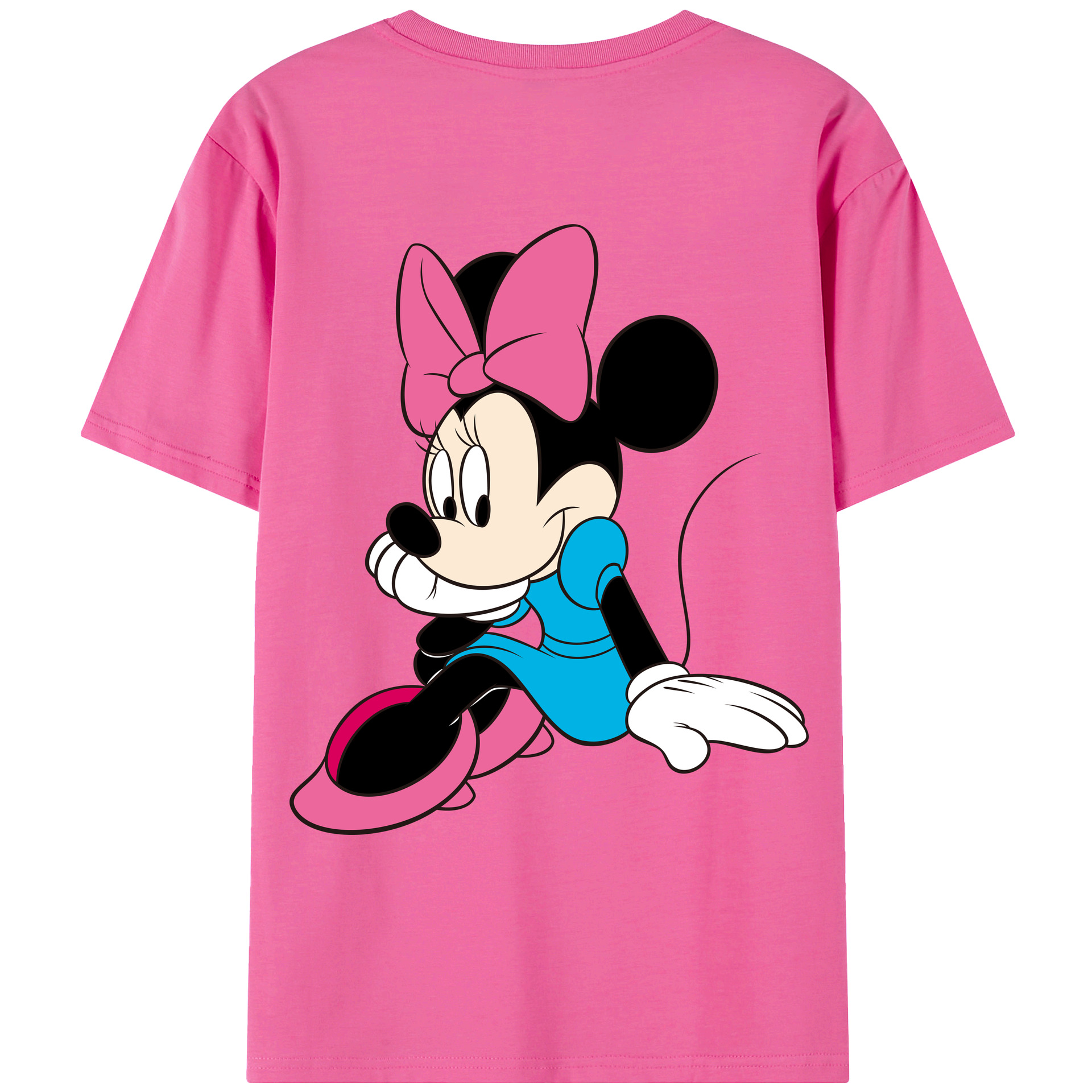 （画像用） ミッキーマウス Mickey Mouse レディース半袖Tシャツ(バックプリント)